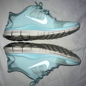 Light Blue Nike Free 5.0